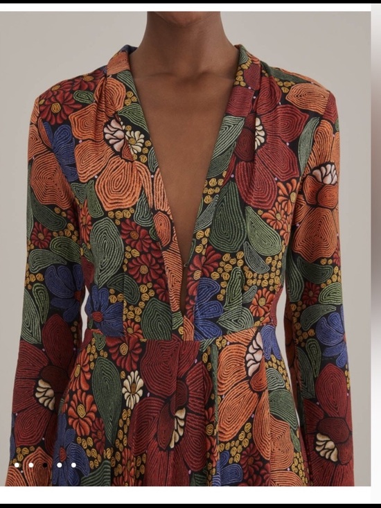 FARM Rio Dresses & Skirts - FARM Rio Multi-Color Floral Maxi Dress - Orange, Green, Blue, Red